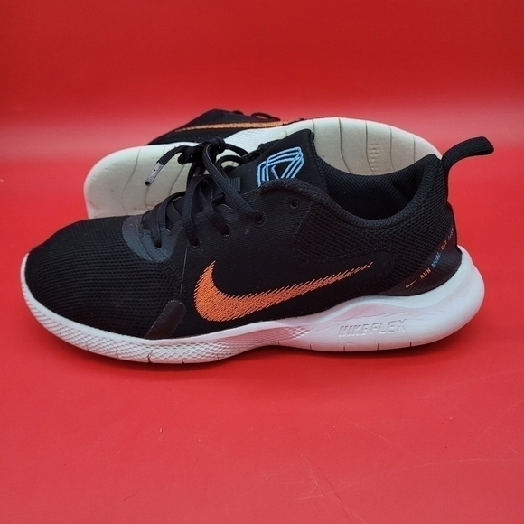 Nike Flex Experience Run 10 Dark Obsidian Hyper Crimson Sneaker Men's 8 Shoes - Picture 12 of 15